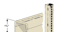 Wall Mount Half Uprights